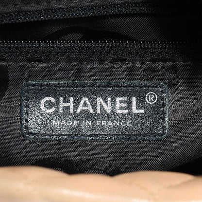 Chanel Calfskin Quilted Medium Cambon Tote Beige Black 12 of 12