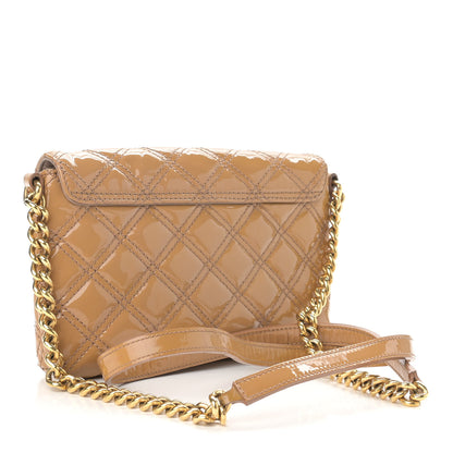 Marc Jacobs Patent Quilted Crossbody The Small Single Flap Beige 3 of 11