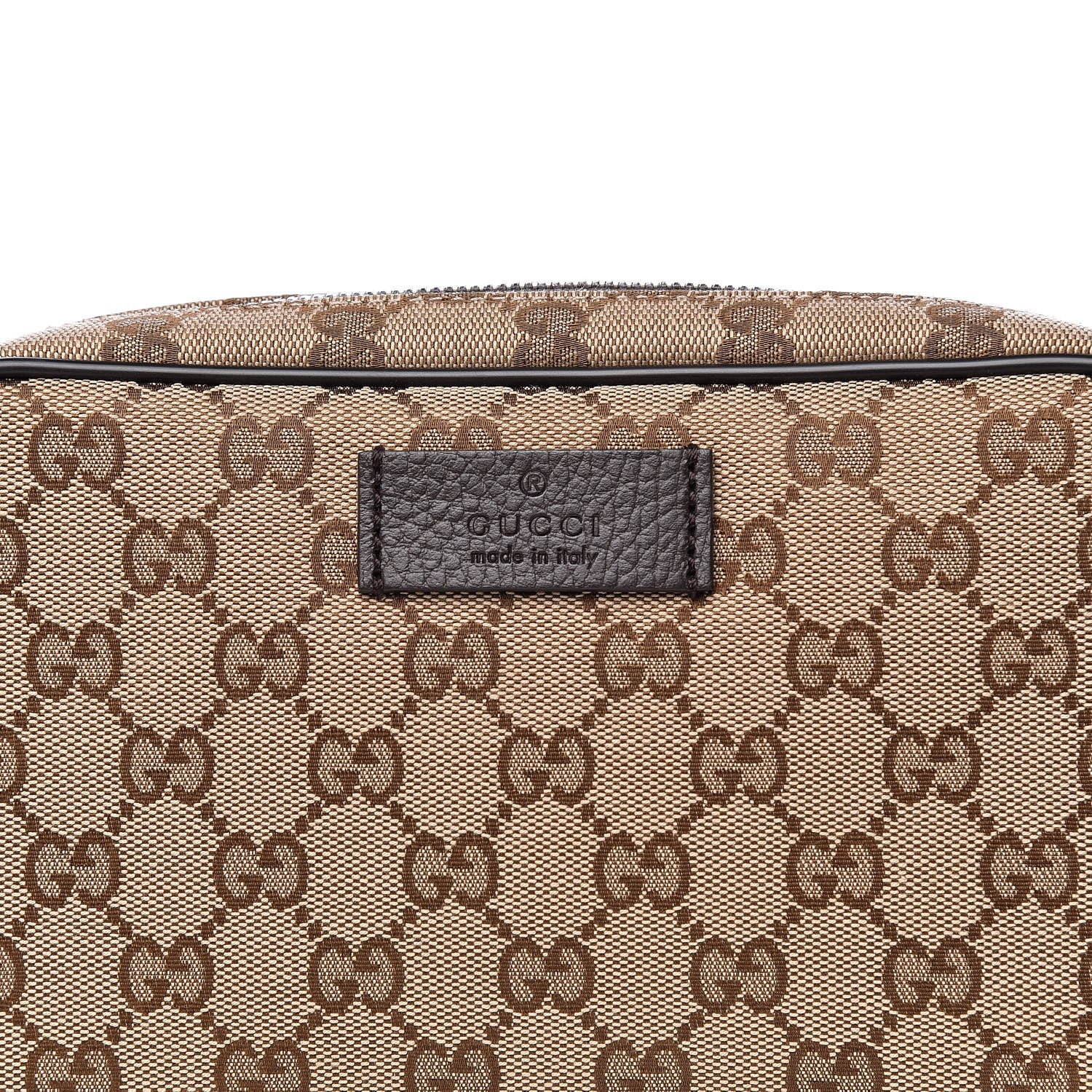 Gucci Monogram Belt Bag Dark Brown 10 of 10