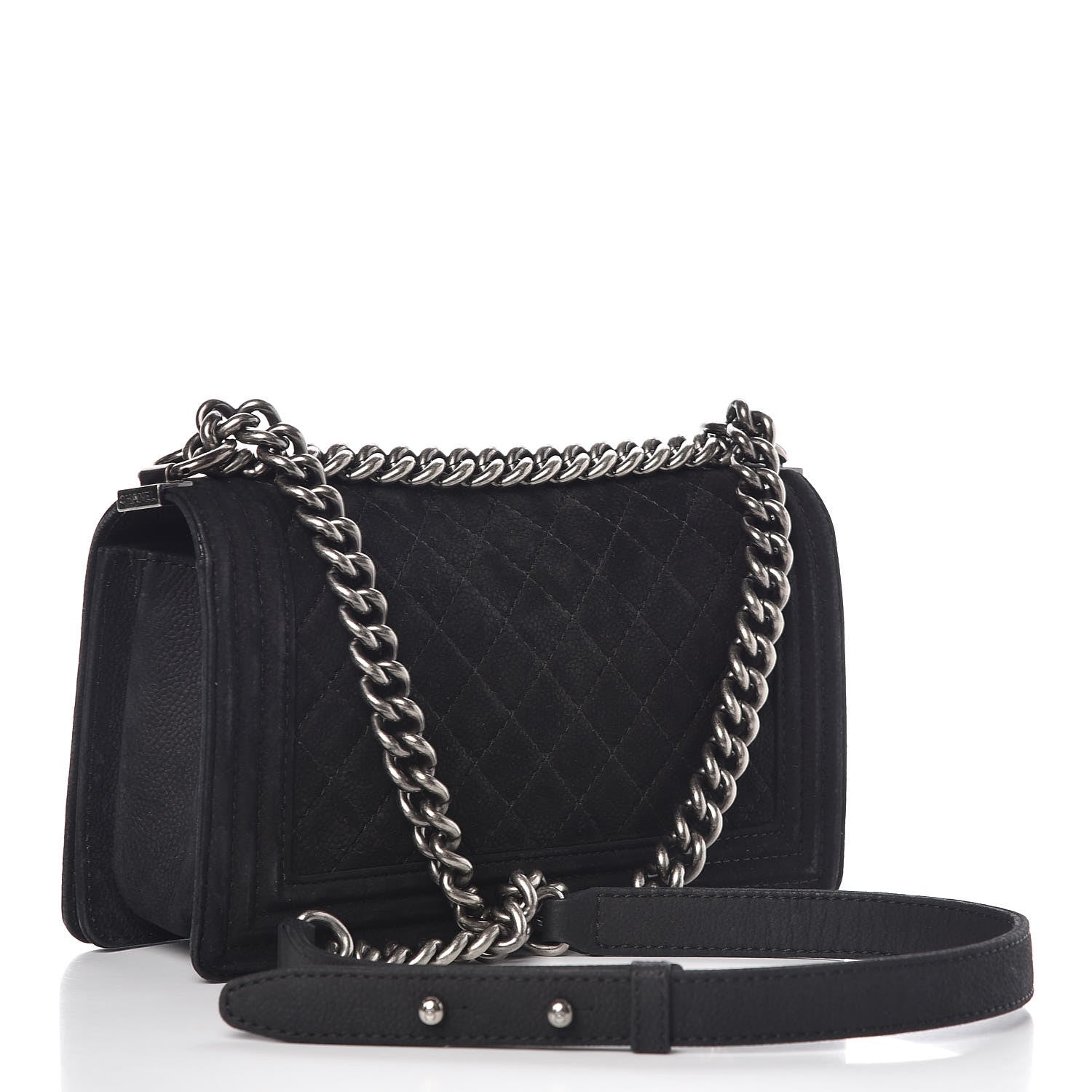 Chanel Iridescent Caviar Quilted Medium Boy Flap Black 3 of 9