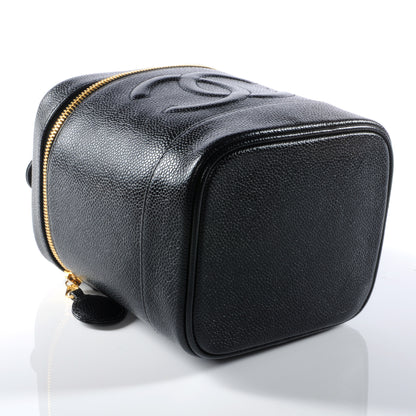 Chanel Caviar Cosmetic Vanity Bag Black 3 of 7