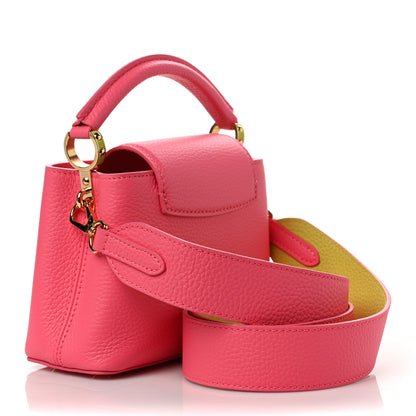 Louis Vuitton Taurillon Capucines Mini Dragon Fruit Pink Cedrat 3 of 9