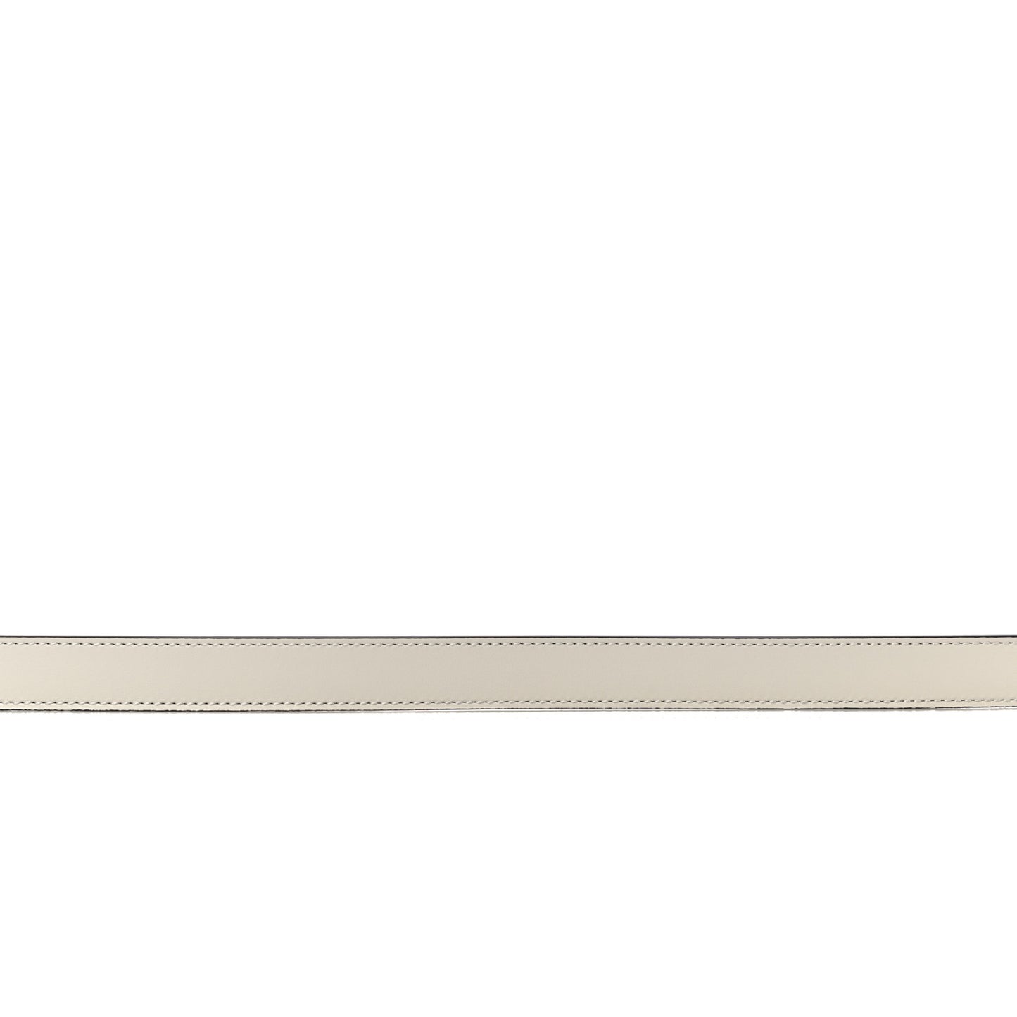 Plutone Calfskin Double G 20mm Belt 80 32 Mystic White
