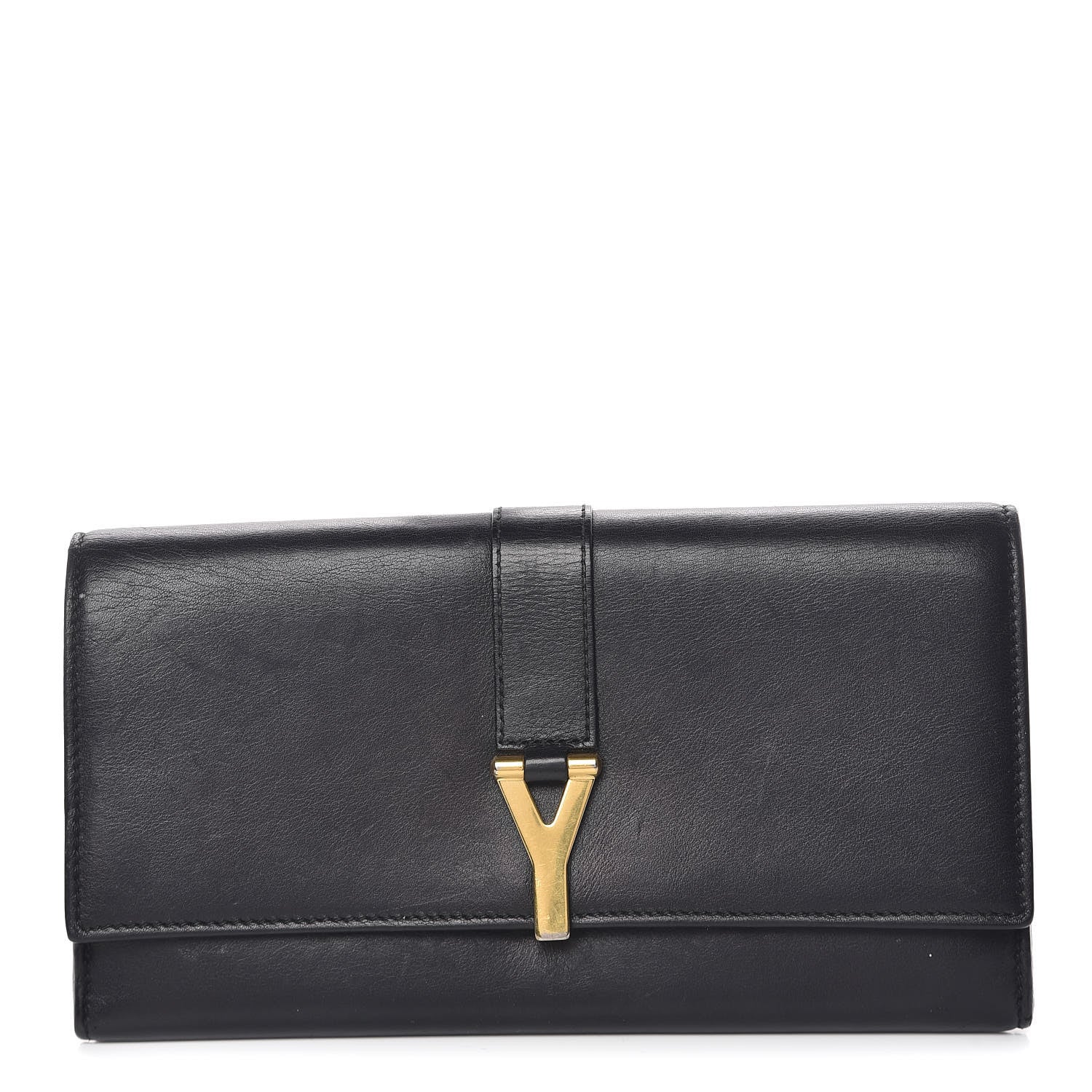Saint Laurent Calfskin Classic Y Ligne Clutch Black 1 of 13