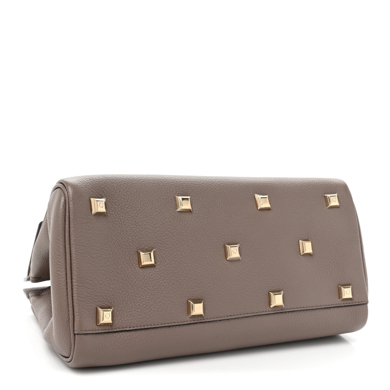 Salvatore Ferragamo Calfskin Studio Bag Caraway Seed 4 of 8