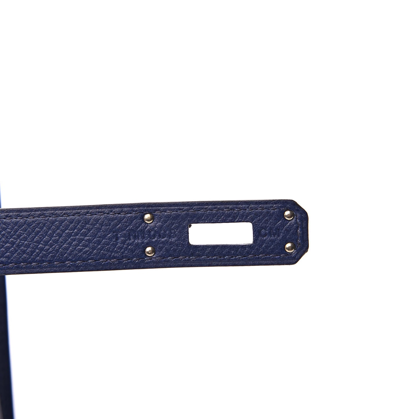 Epsom Kelly Cut Clutch Pochette Bleu Saphir