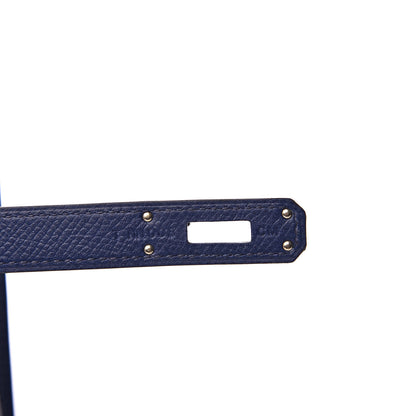 Hermes Epsom Kelly Cut Clutch Pochette Bleu Saphir 7 of 10