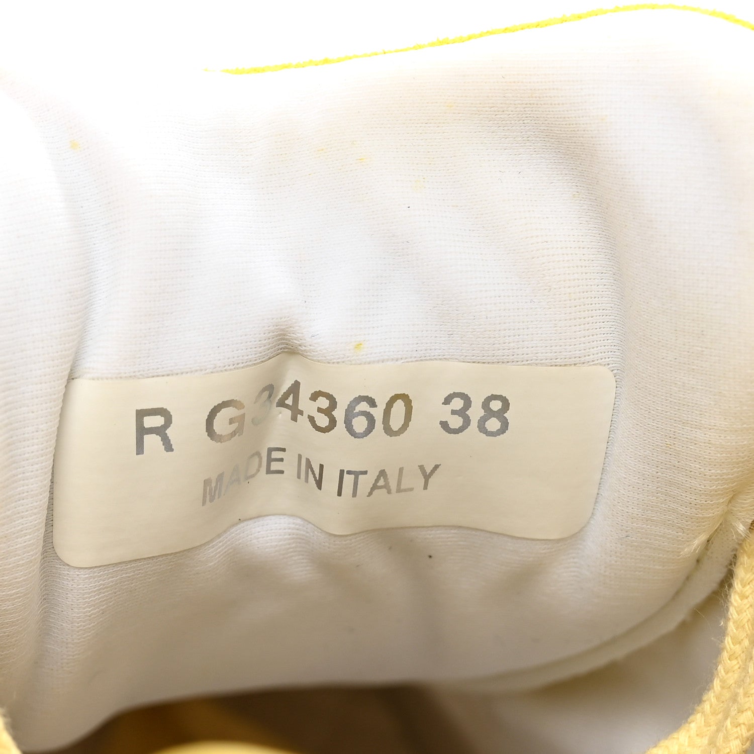 Chanel Suede Calfskin CC Sneakers 38 Yellow 7 of 8