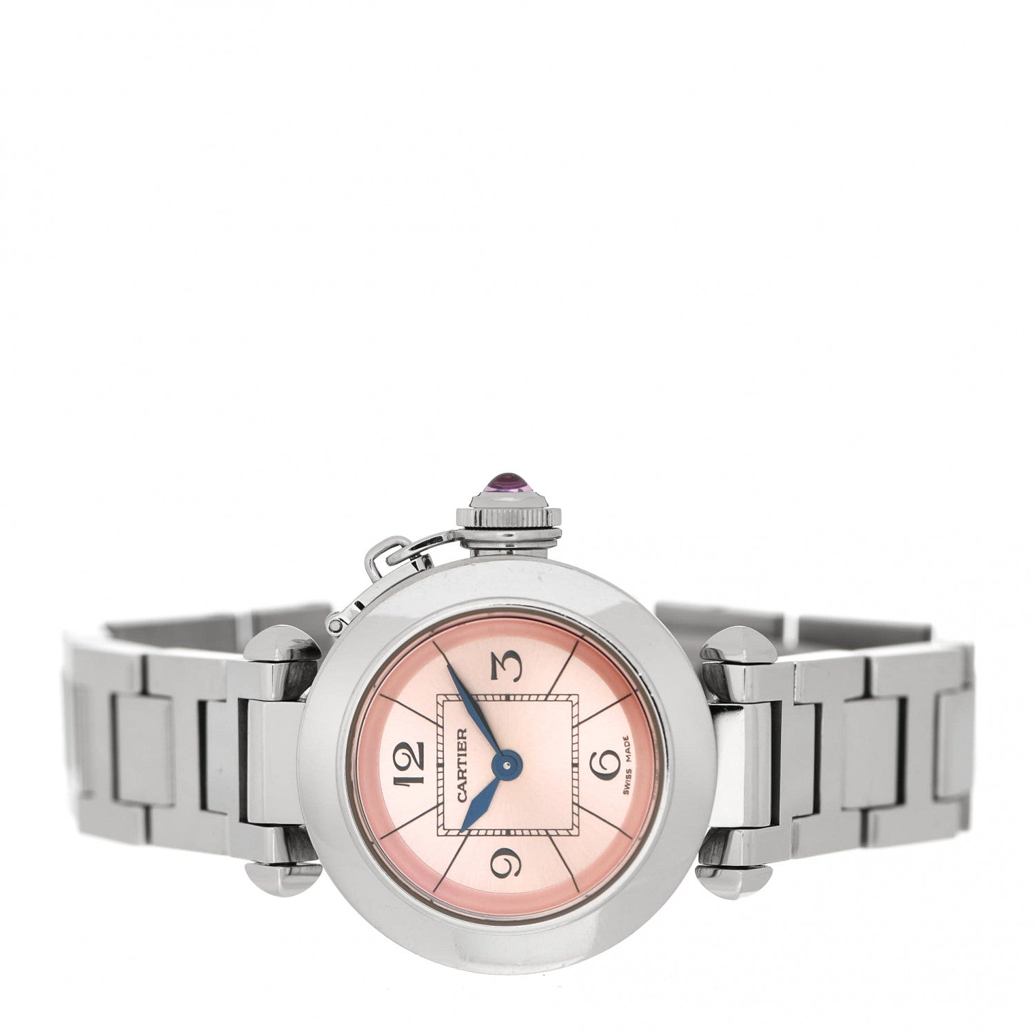Cartier Stainless Steel 27mm Miss Pasha Quartz Watch Pink 2 of 4