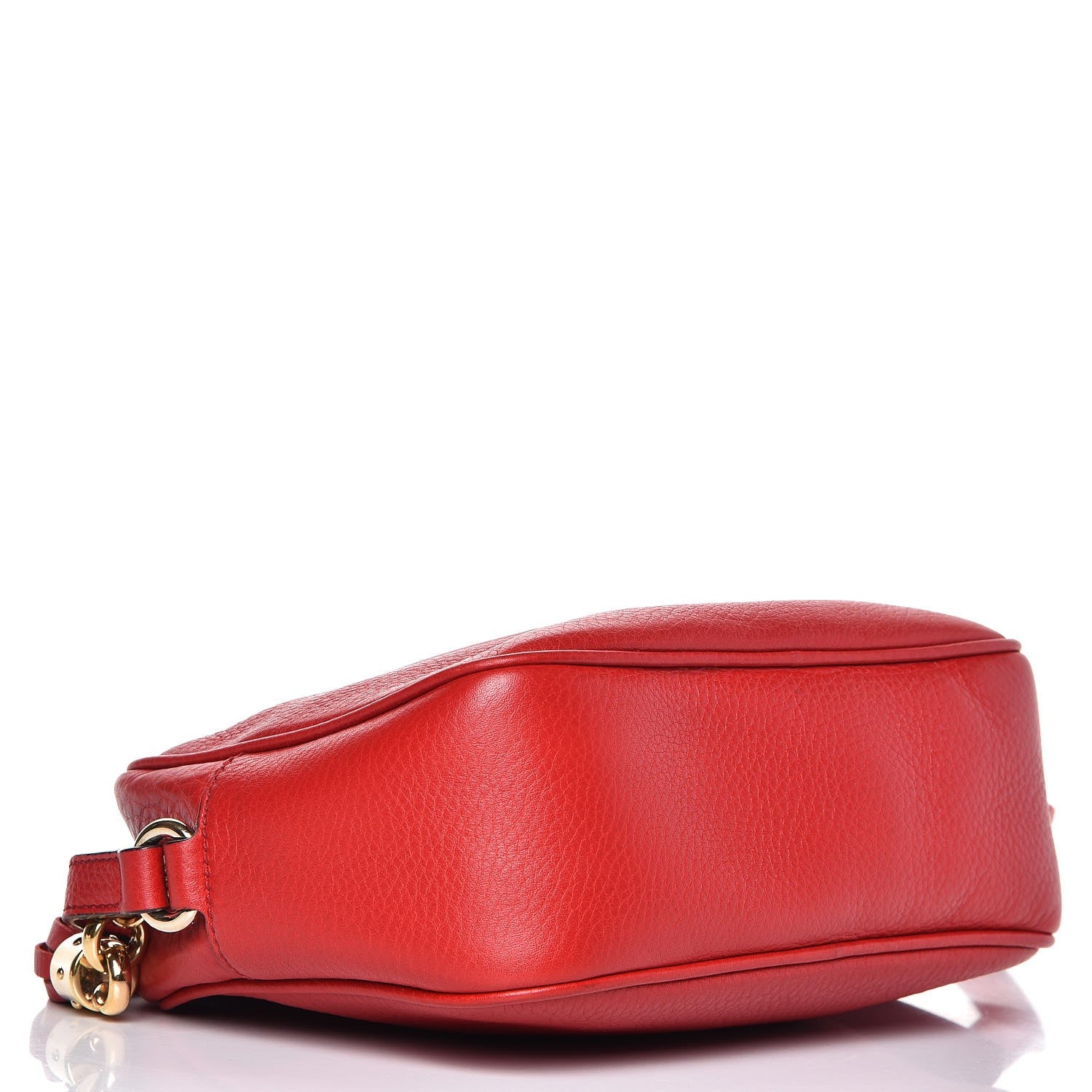 Gucci Pebbled Calfskin Small Soho Disco Bag Tabasco Red 4 of 12