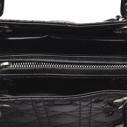 Christian Dior Patent Cannage Medium Lady Dior Black 13 of 13