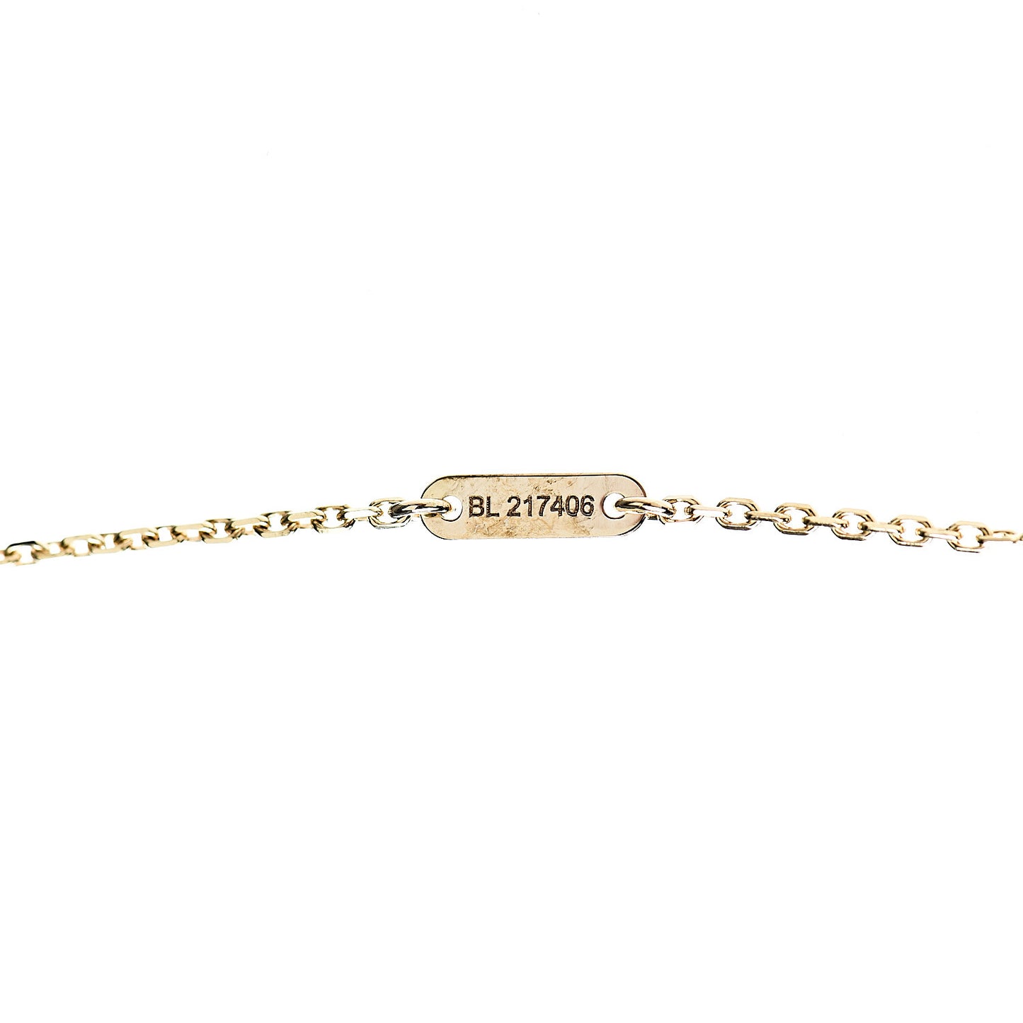18K Yellow Gold Mother of Pearl Sweet Alhambra Butterfly Pendant Necklace