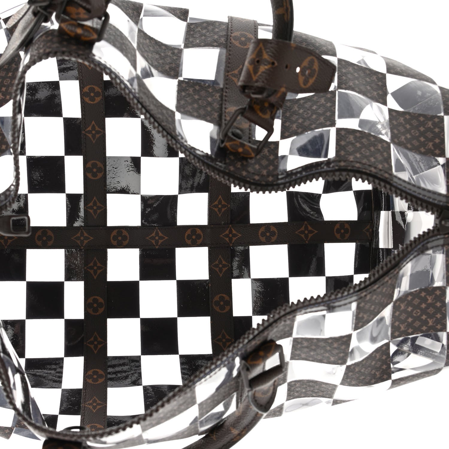 Louis Vuitton PVC Monogram Chess Keepall Bandouliere 50 4 of 11