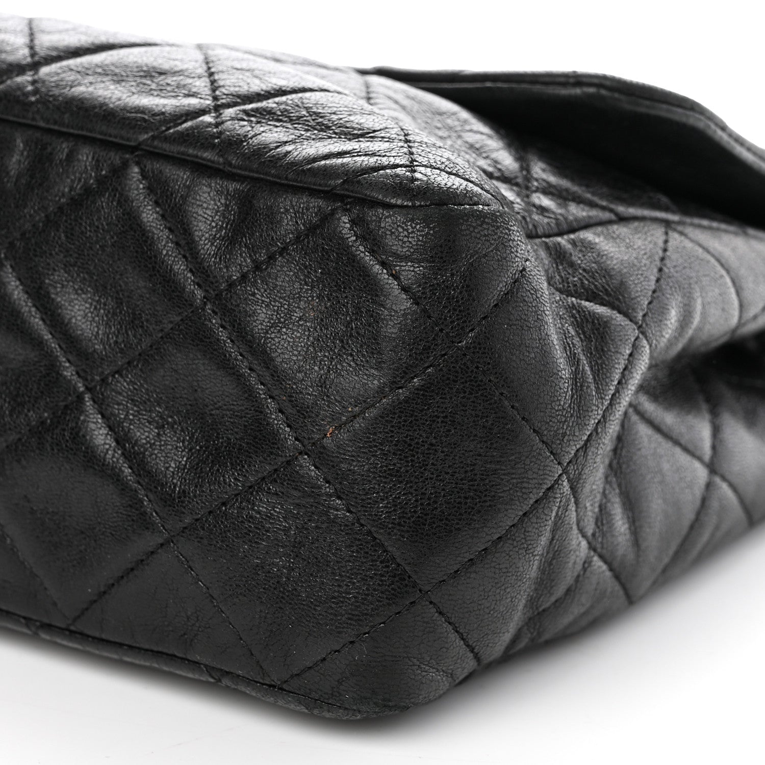 Chanel Washed Lambskin Quilted Jumbo Hybrid Reissue Flap Black 8 of 9
