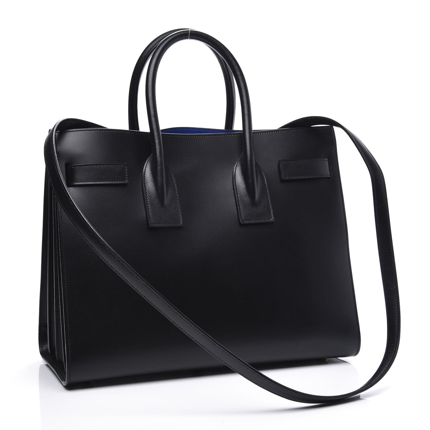 Calfskin Small Sac De Jour Black Blue Majorelle