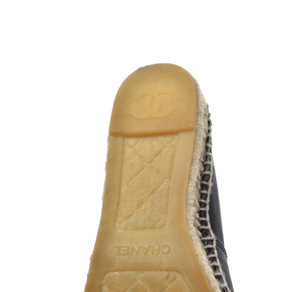 Chanel Lambskin CC Espadrilles 39 Black 25 of 27