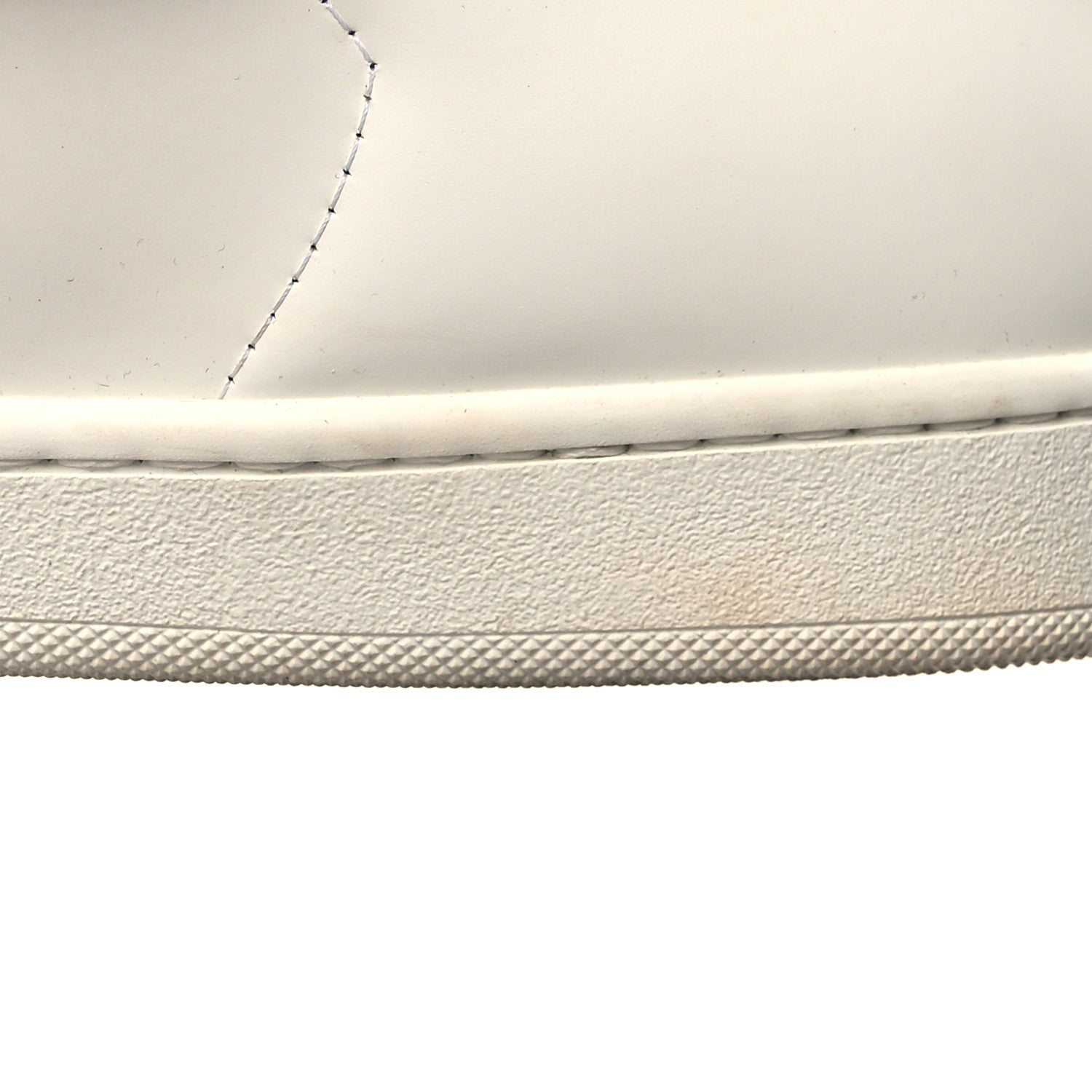 Saint Laurent Calfskin Metallic Ayers Signature Court Lips Sneakers 40.5 Optic White 11 of 12