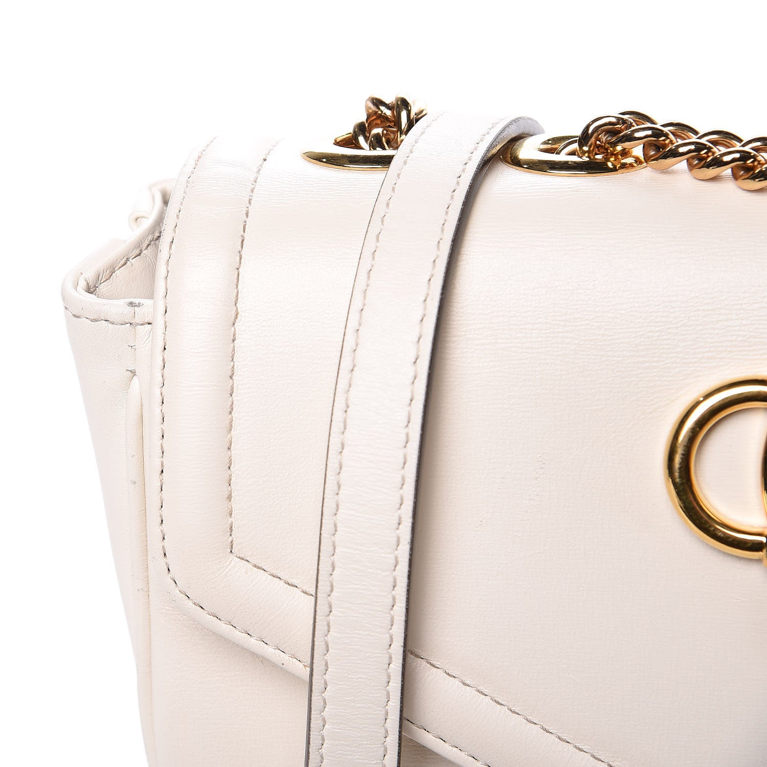 Gucci Vitello Palmellato Lux Crystal Medium Rajah Shoulder Bag Mystic White Multicolor 14 of 14
