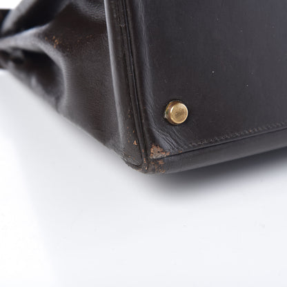 Hermes Box Kelly Retourne 28 Chocolate 42 of 45