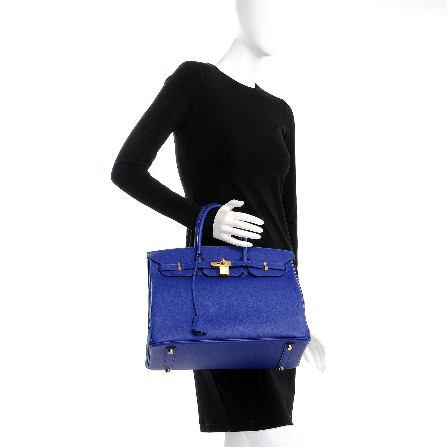 Hermes Epsom Birkin 35 Bleu Electrique 2 of 38