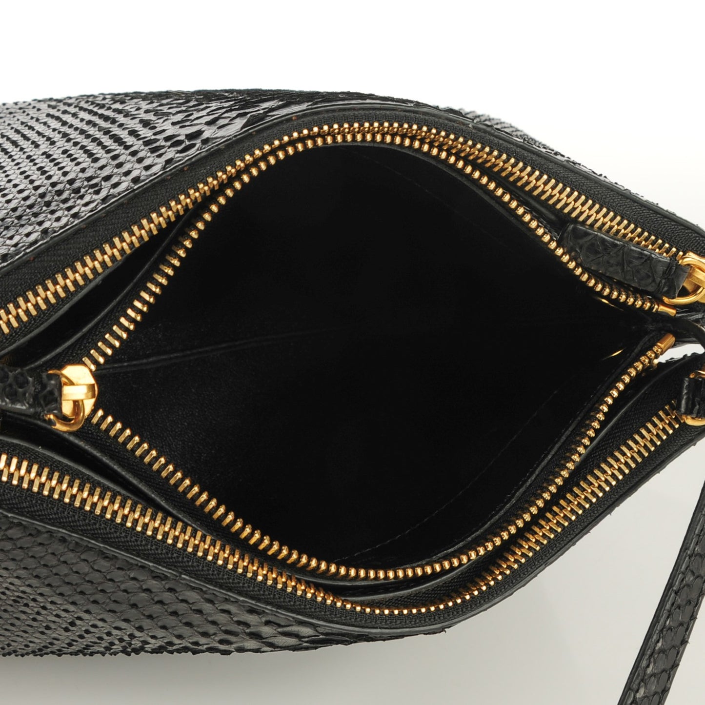 Python Small Trio Crossbody Bag Black