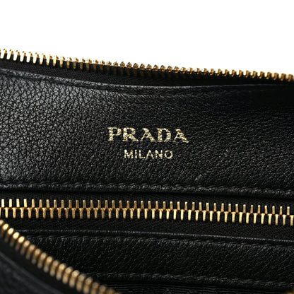 Prada Vitello Daino Crossbody Bag Black 8 of 9
