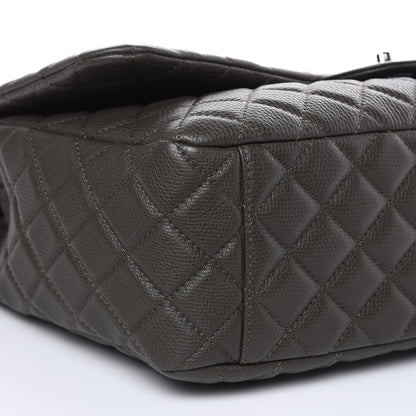 Chanel Calfskin Quilted Small XXL Travel Flap Bag Khaki 8 of 11