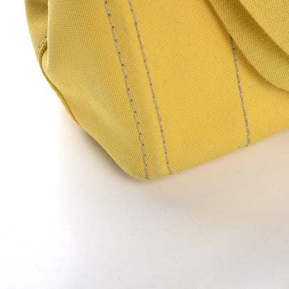 Prada Canvas Canapa Small Logo Tote Yellow 16 of 17