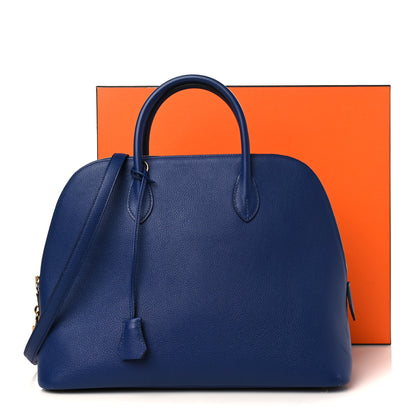 Hermes Taurillon Novillo 1923 Bolide 35 Bleu Saphir 10 of 10