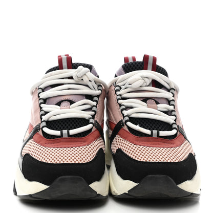 Christian Dior Technical Mesh Calfskin Mens B22 Sneakers 41 Pink Red Black 2 of 11