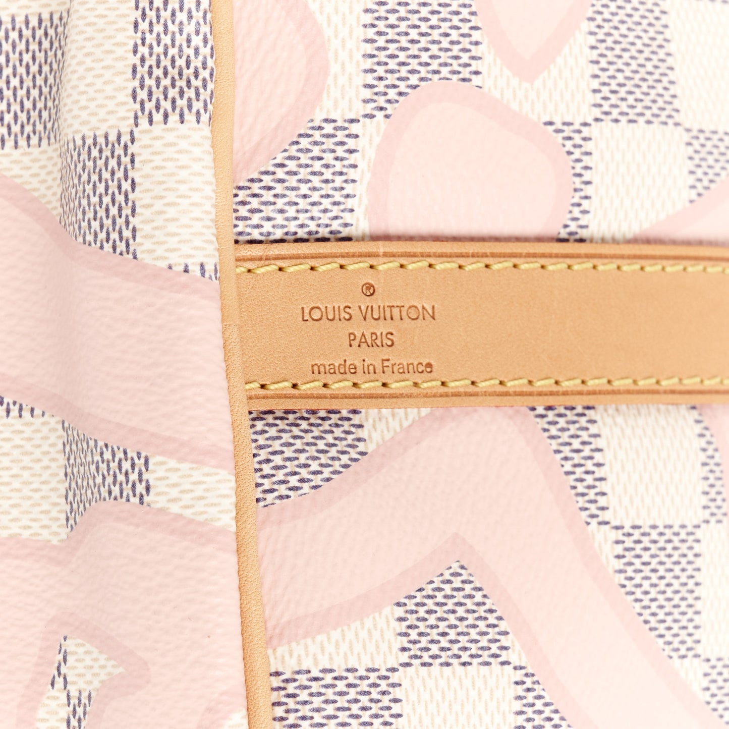 Damier Azur Tahitienne Speedy Bandouliere 30 Rose Ballerine