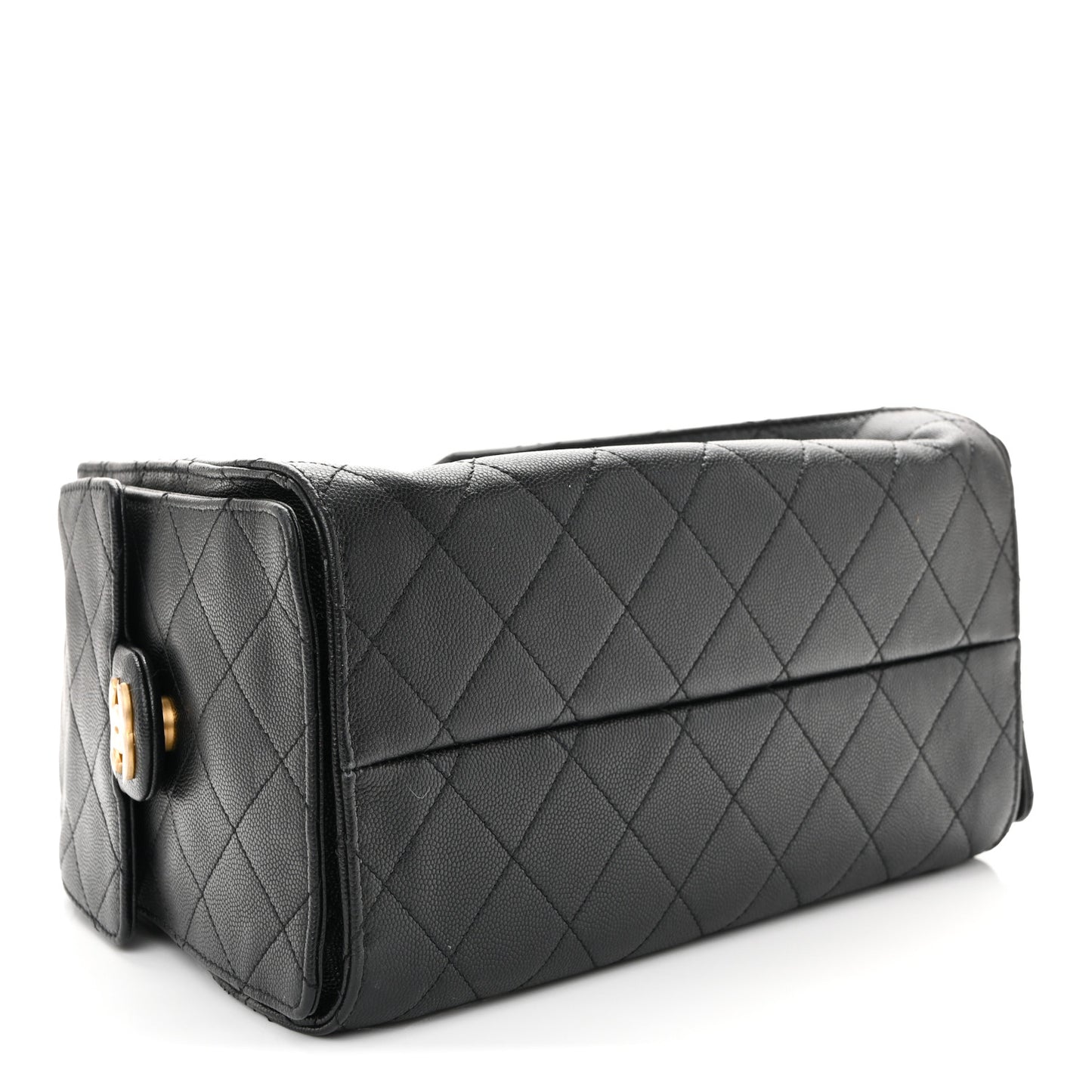 Caviar Quilted Small Chanel 25 Handbag Black