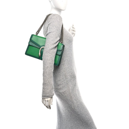Gucci Azalea Calfskin Enamel Small Dionysus Shoulder Bag New Shamarock Emerald Off White 2 of 10