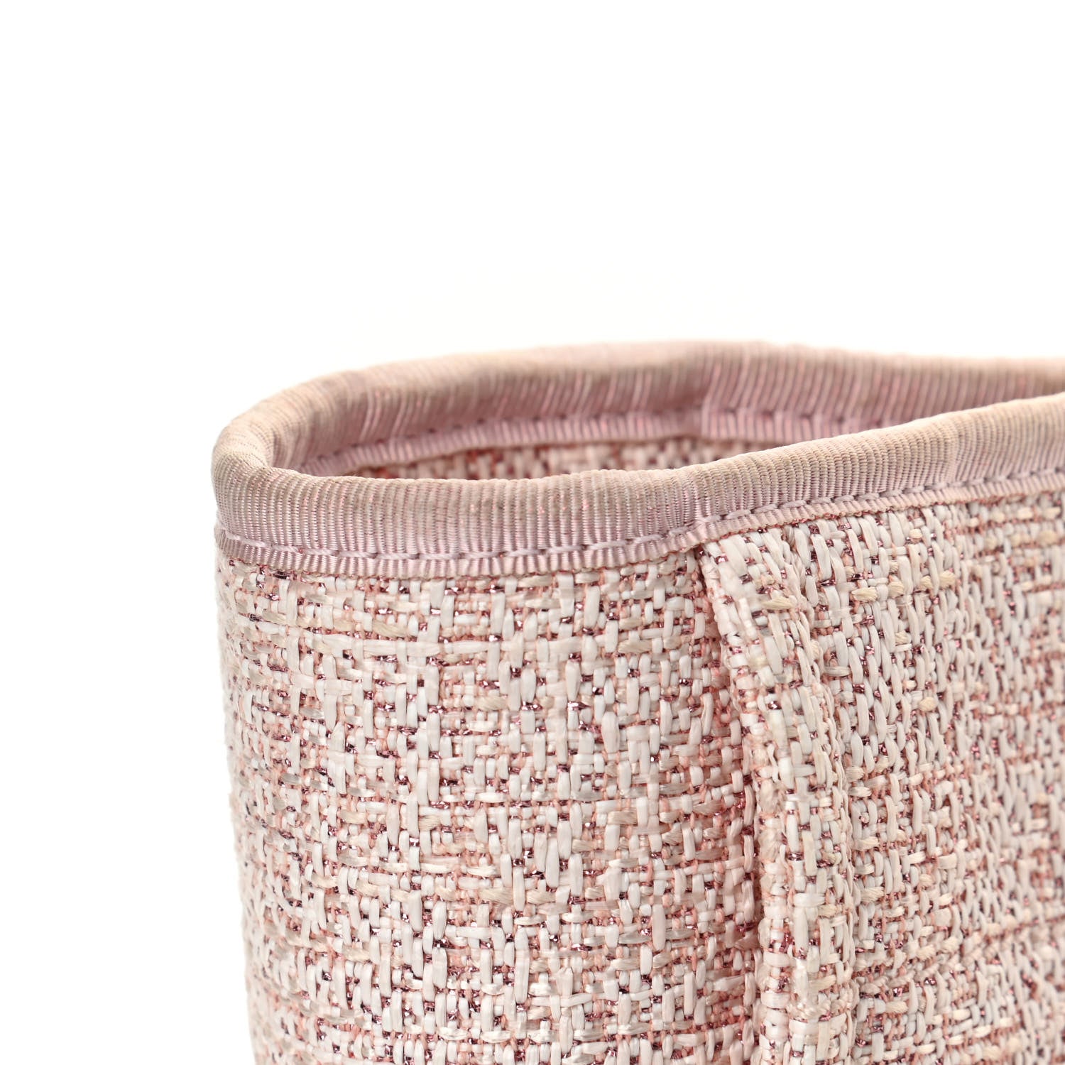 Chanel Lurex Boucle Small Deauville Tote Pink 11 of 12