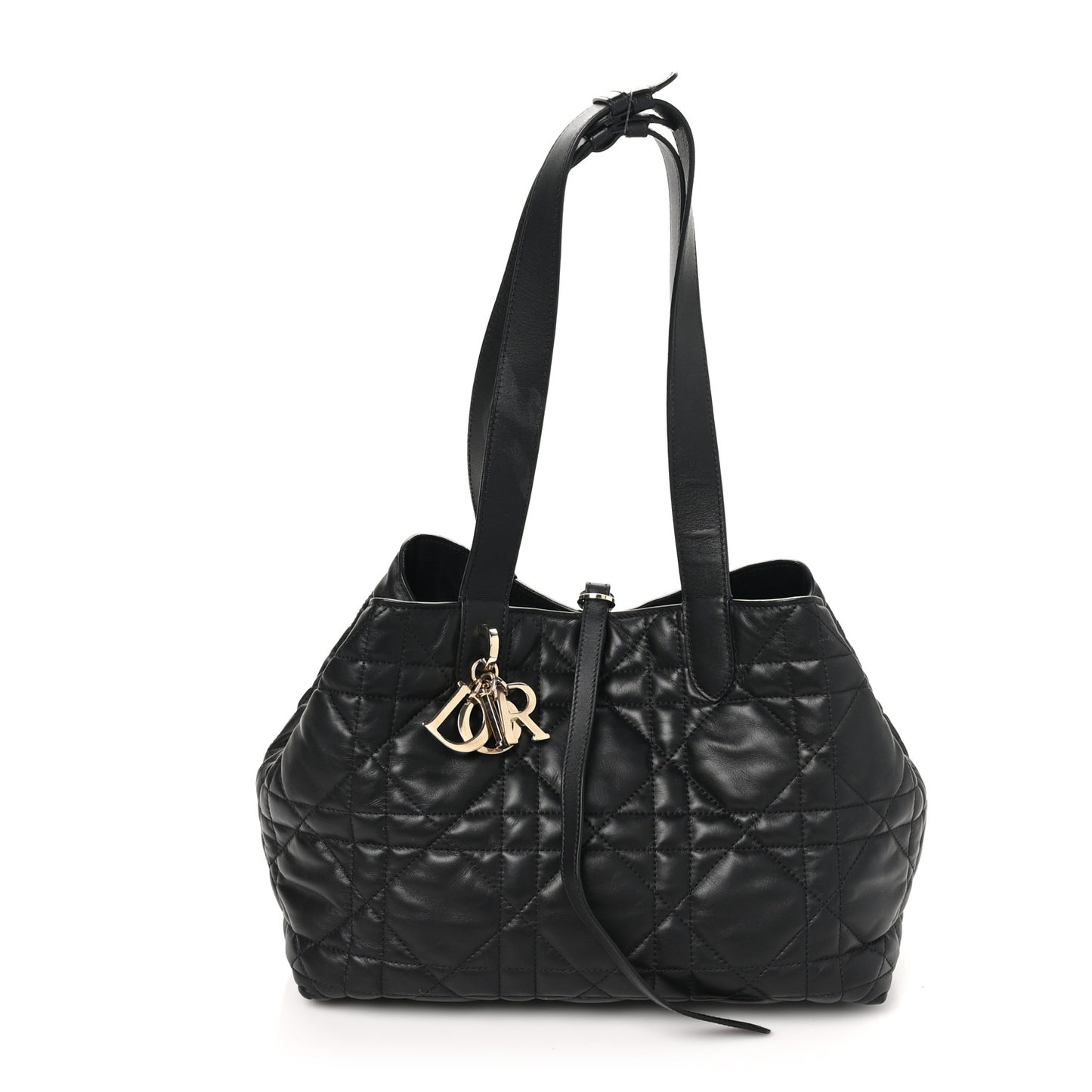 Calfskin Macrocannage Medium Toujours Black