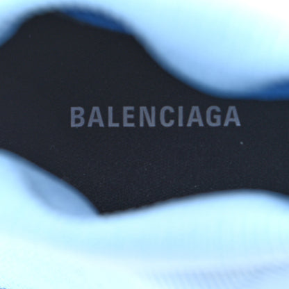 Balenciaga Technical 3D Recycled Knit Bi-Color Mens Speed 2.0 Transparent Sole Sneakers 43 Blue White Transparent Blue 7 of 8
