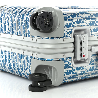 Christian Dior X RIMOWA Aluminum Gradient Cabin Luggage Blue Multi 10 of 11