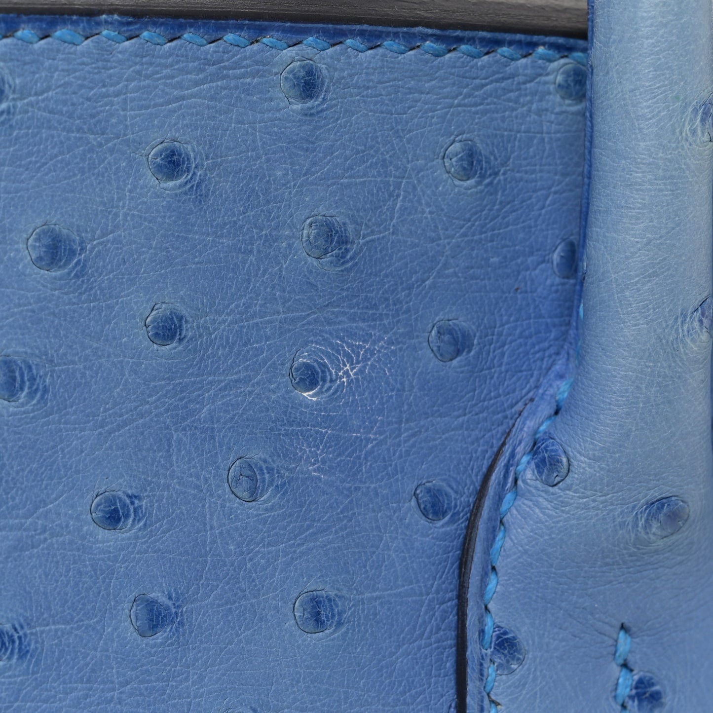Ostrich Birkin 30 Mykonos