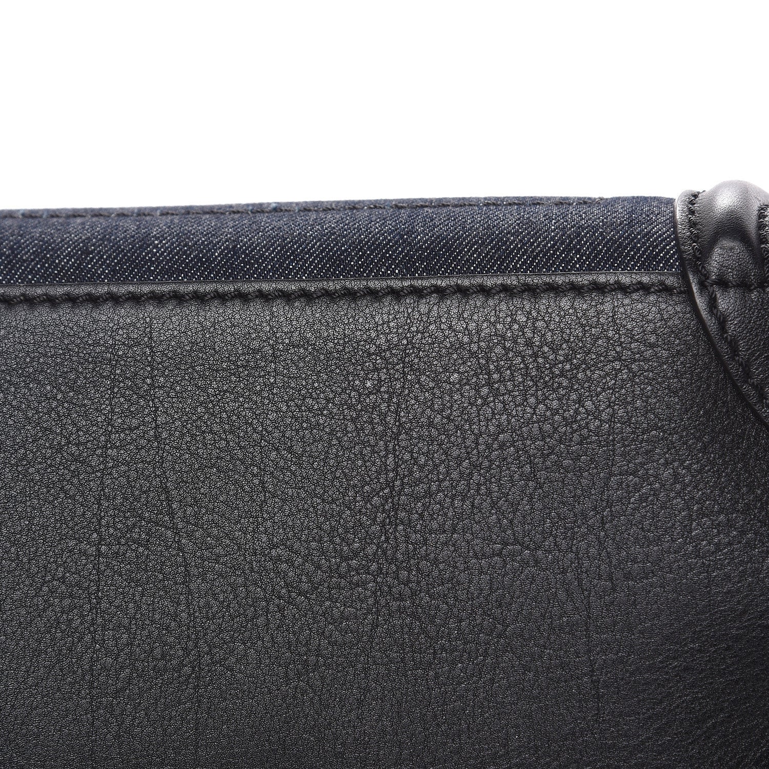 Celine Smooth Calfskin Denim Micro Luggage Navy Black 11 of 17