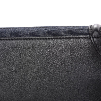 Celine Smooth Calfskin Denim Micro Luggage Navy Black 11 of 17