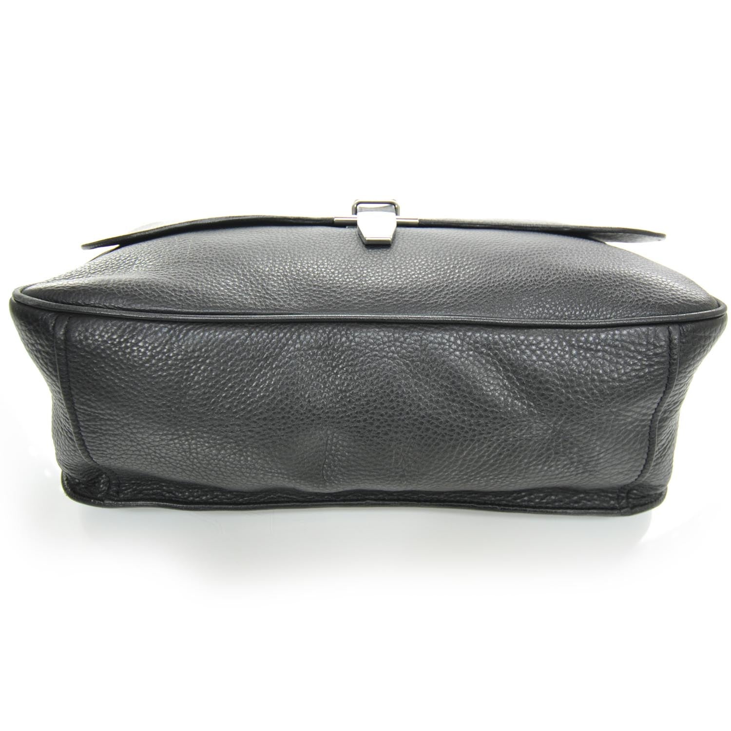 Prada Leather Large Shoulder Bag Nero Black 4 of 9