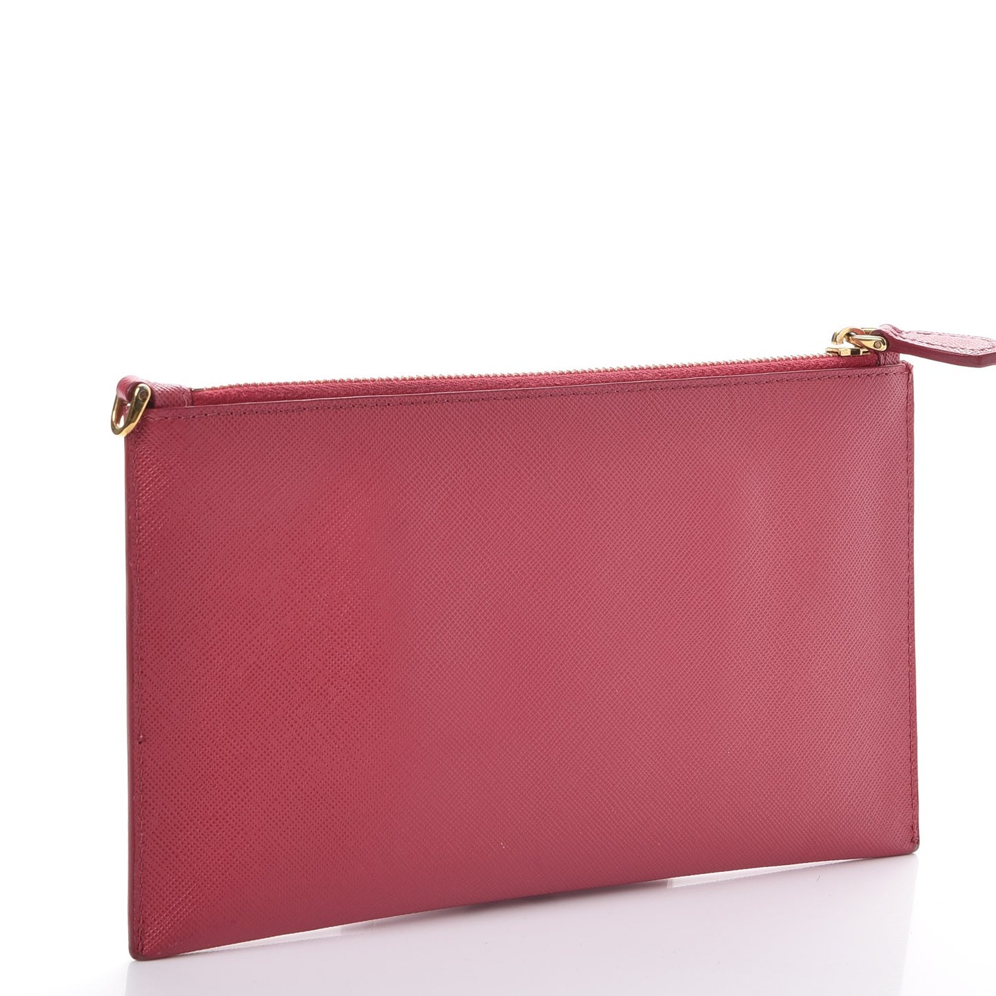 Saffiano Flat Zip Wristlet Peonia