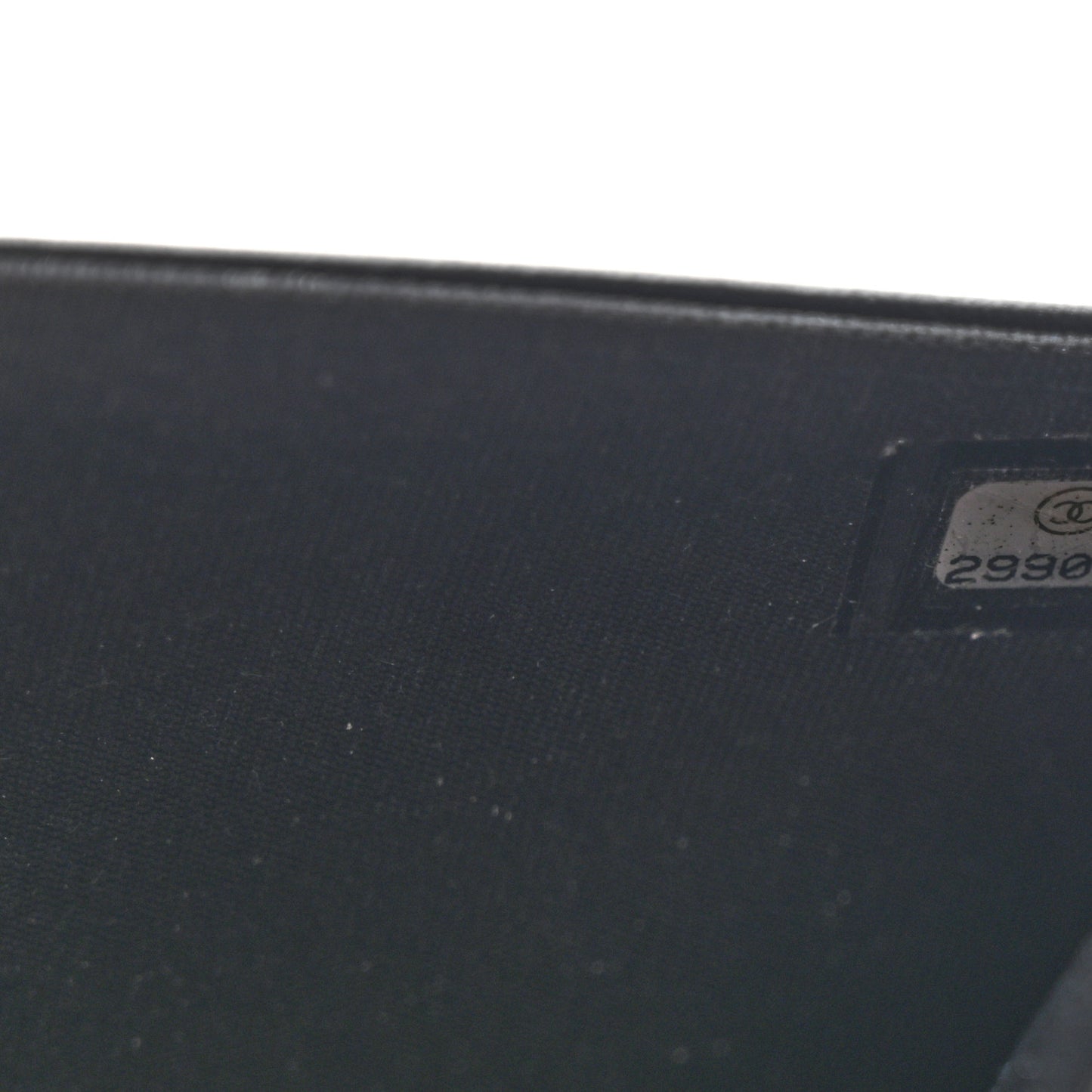 Calfskin Chain 20s Signe Wallet on Chain WOC Black