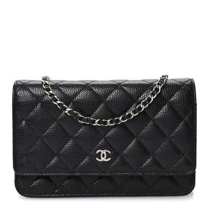 Chanel Caviar Quilted Wallet on Chain WOC Black 1 of 12