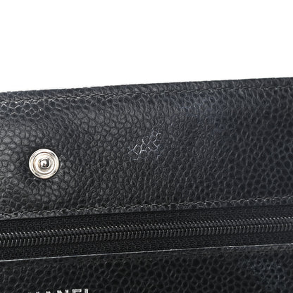 Chanel Caviar Quilted Wallet On Chain WOC Black 12 of 13