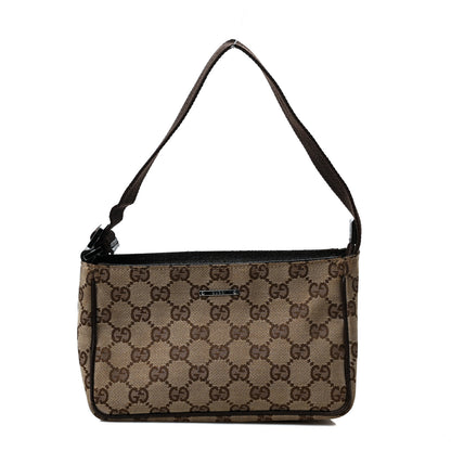 Gucci Monogram Shoulder Bag Dark Brown 1 of 12