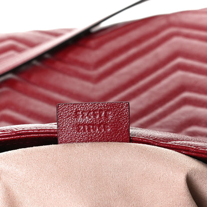Gucci Azalea Calfskin Matelasse Medium GG Marmont Slim Tote Romantic Cerise 7 of 11