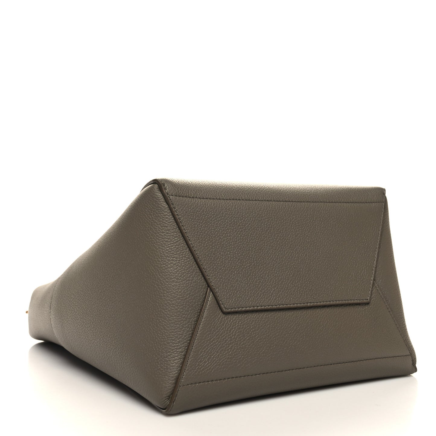 Soft Grained Calfskin Sangle Bucket Bag Taupe