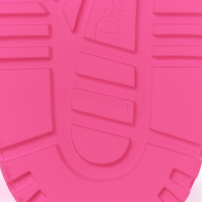 Christian Dior Technical Knit Jute Dioract 10mm Sandals 36.5 White Fuchsia 6 of 8