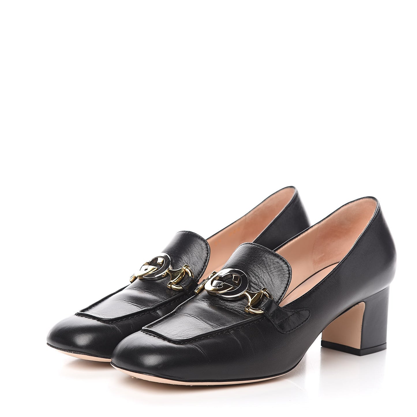 Malaga Kid Zumi Mid Heel Loafers 39 Black